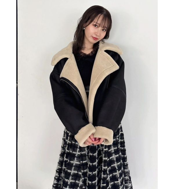 dazzlin「ビッグカラームートンブルゾン」|ブルゾン・スタジャン|