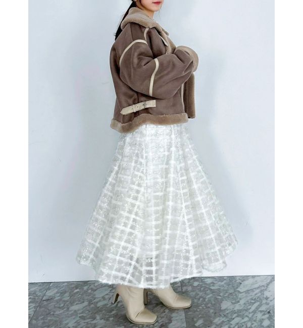 dazzlin「ビッグカラームートンブルゾン」|ブルゾン・スタジャン|