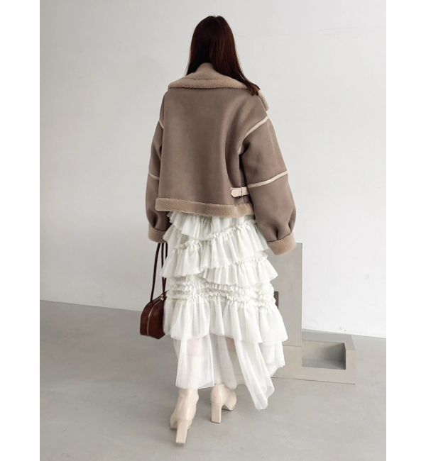 dazzlin「ビッグカラームートンブルゾン」|ブルゾン・スタジャン|