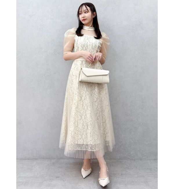 dazzlin「【藤井サチコラボ】チュールレイヤードレースドレス」|ドレス|