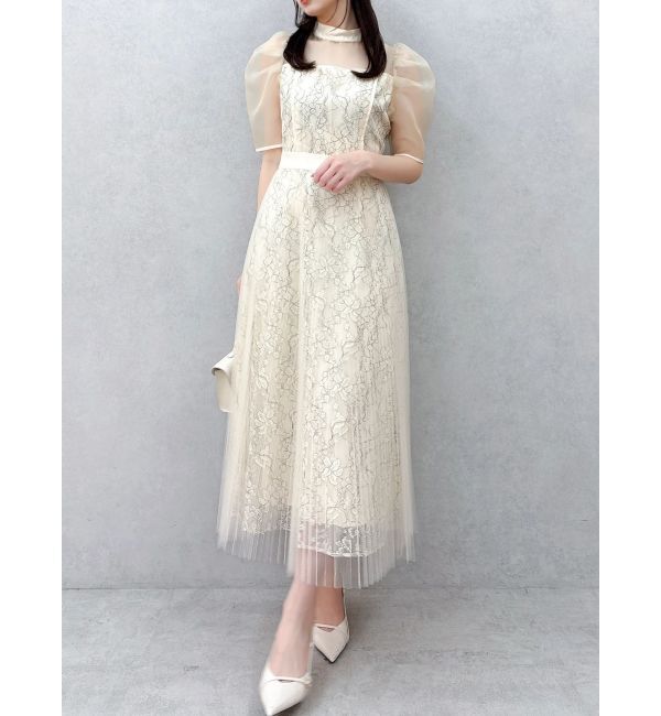 dazzlin「【藤井サチコラボ】チュールレイヤードレースドレス」|ドレス|
