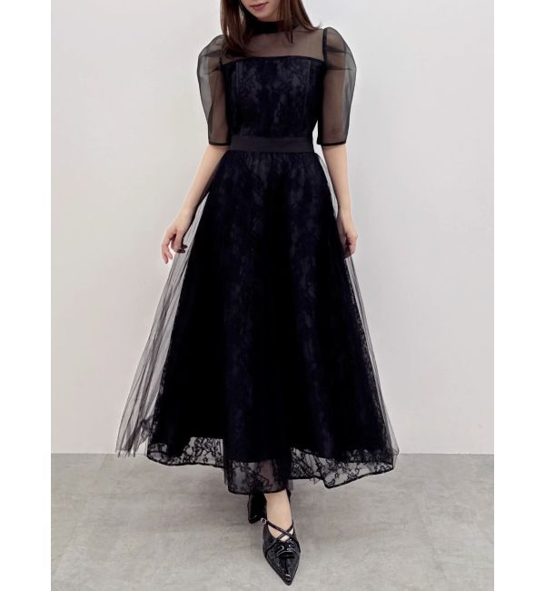 dazzlin「【藤井サチコラボ】チュールレイヤードレースドレス」|ドレス|