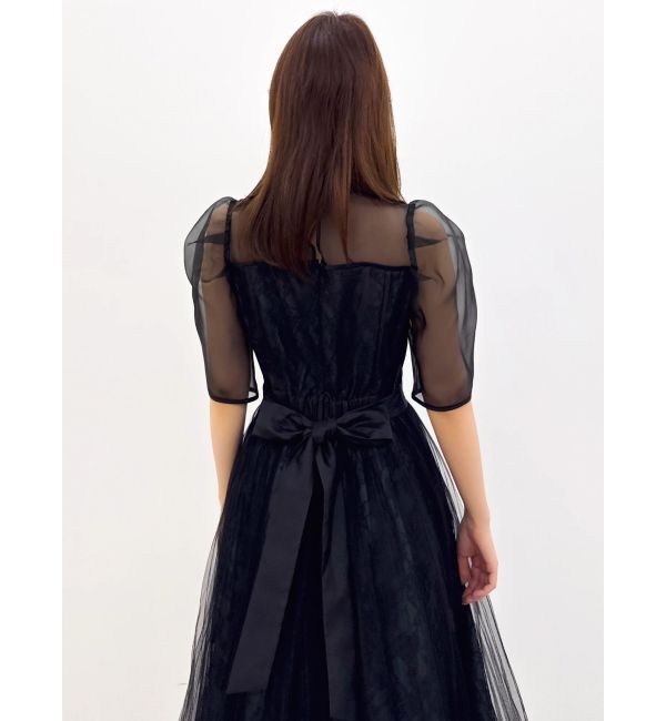 dazzlin「【藤井サチコラボ】チュールレイヤードレースドレス」|ドレス|