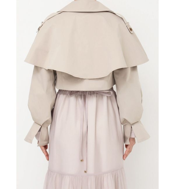 dazzlin「ケープショートトレンチジャケット」|トレンチコート|