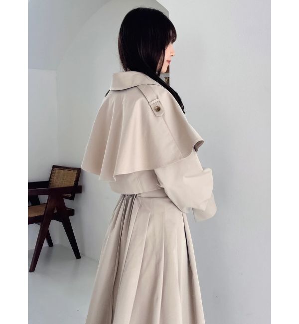 dazzlin「ケープショートトレンチジャケット」|トレンチコート|