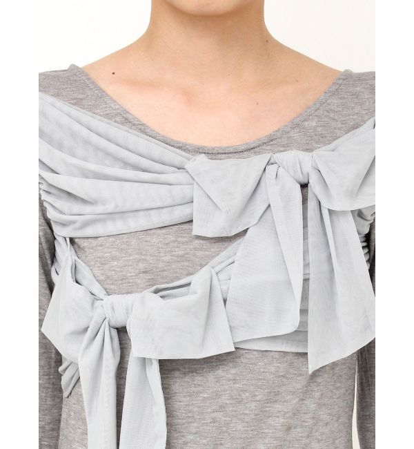 dazzlin「ラッピングリボンディティールカットソー」|Tシャツ・カットソー|