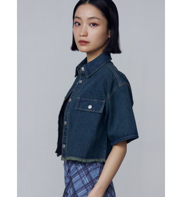 EMODA「カットショートデニムシャツ」|シャツ・ブラウス|