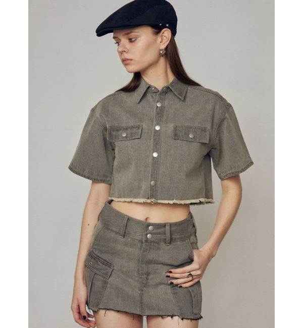 EMODA「カットショートデニムシャツ」|シャツ・ブラウス|