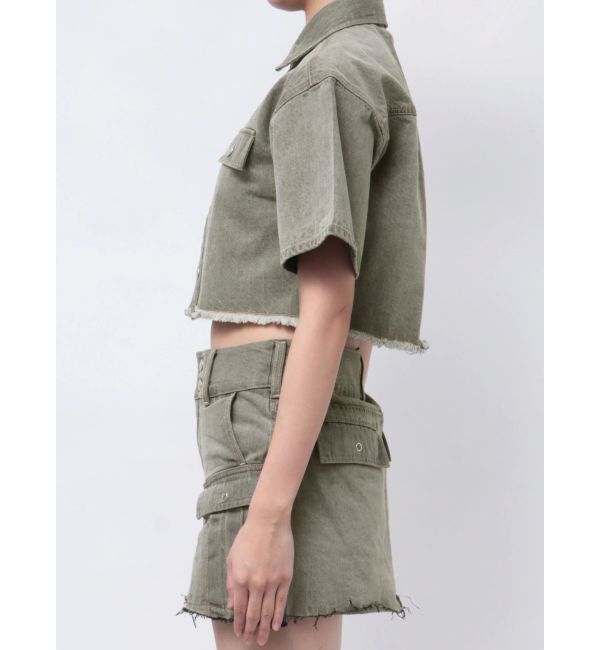 EMODA「カットショートデニムシャツ」|シャツ・ブラウス|