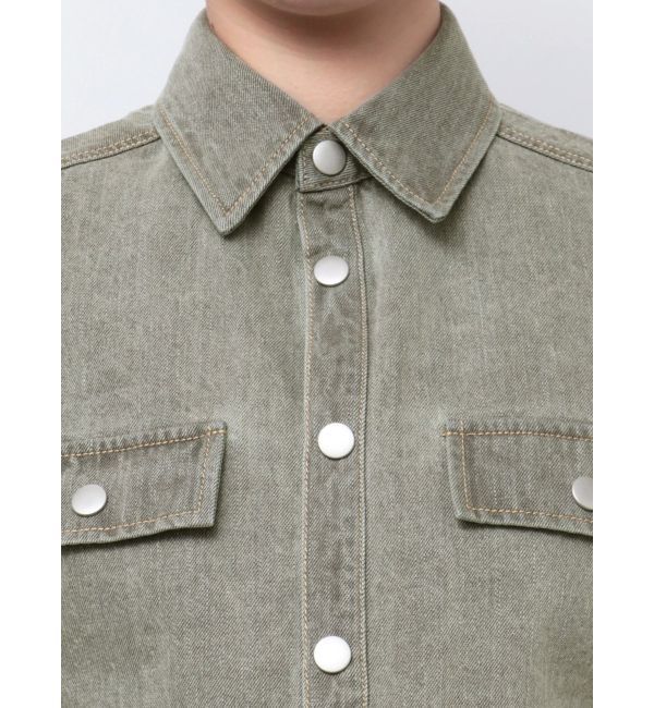 EMODA「カットショートデニムシャツ」|シャツ・ブラウス|