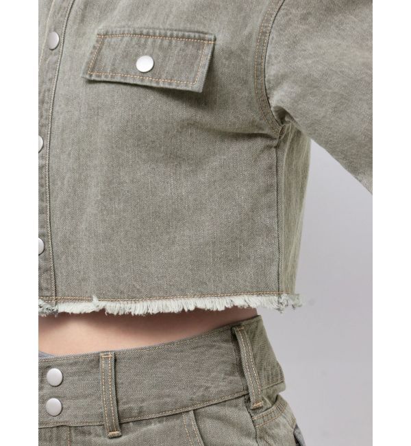 EMODA「カットショートデニムシャツ」|シャツ・ブラウス|