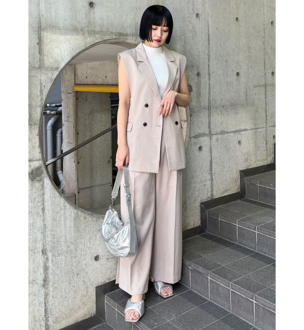 MURUA「バックベルトテーラードジレ【セットアップ着用可】」|ベスト・ジレ|