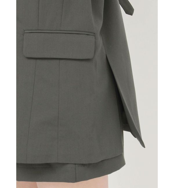 MURUA「バックベルトテーラードジレ【セットアップ着用可】」|ベスト・ジレ|