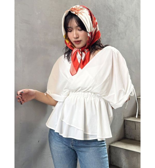 MURUA「ギャザースリーブブラウス」|シャツ・ブラウス|