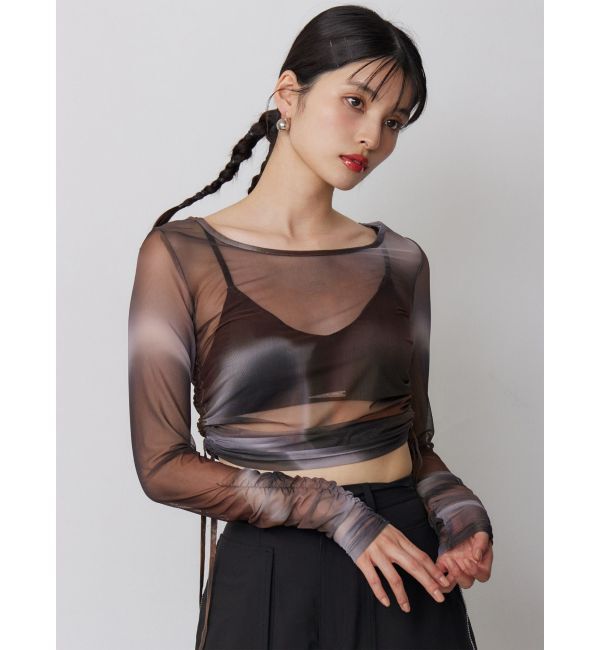 MURUA「ロゴプレートベロアキャミ」|キャミソール|