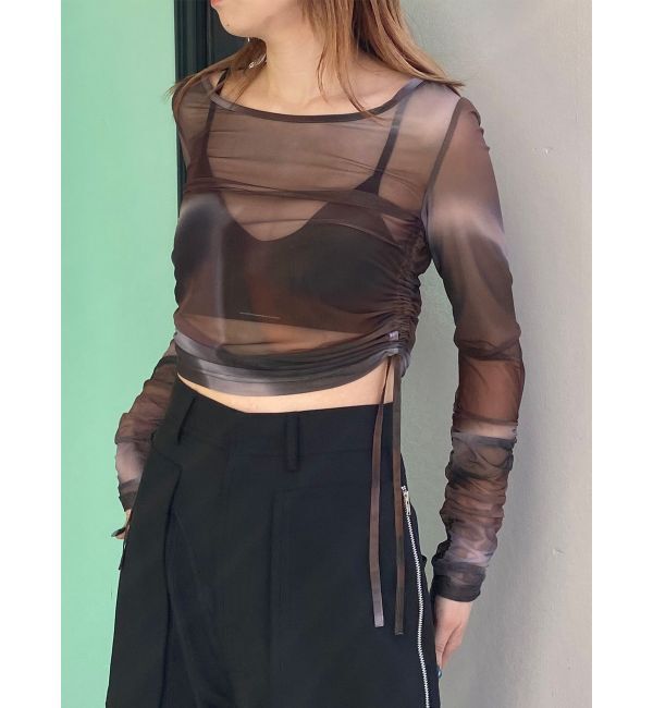 MURUA「ロゴプレートベロアキャミ」|キャミソール|