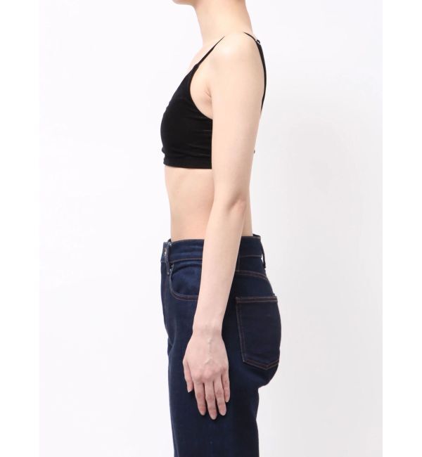 MURUA「ロゴプレートベロアキャミ」|キャミソール|