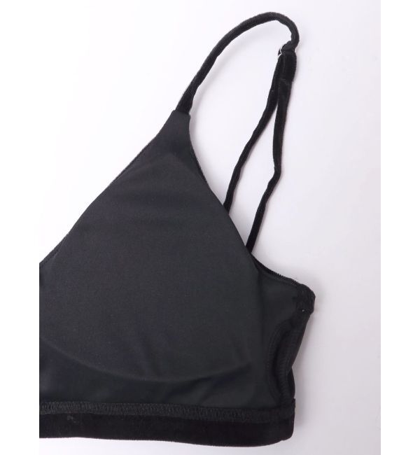 MURUA「ロゴプレートベロアキャミ」|キャミソール|