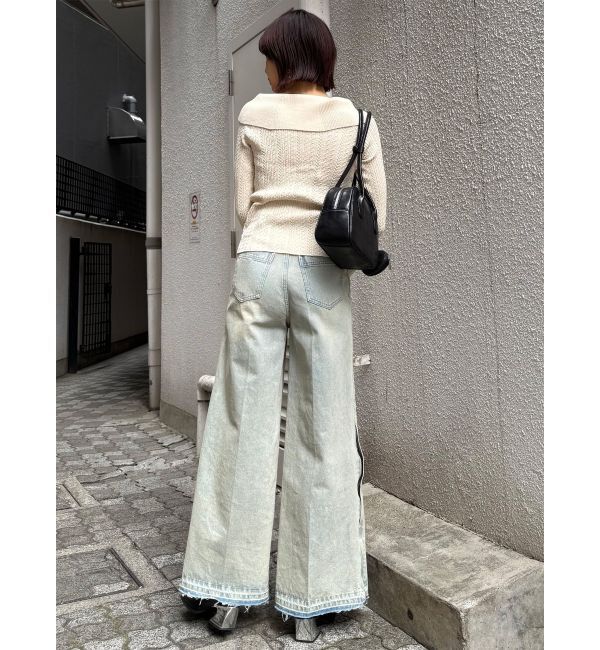 MURUA「サイドZIPスリットワイドデニム【セットアップ着用可】」|デニム|