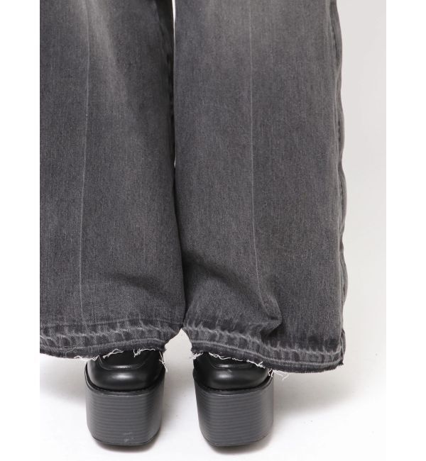 MURUA「サイドZIPスリットワイドデニム【セットアップ着用可】」|デニム|