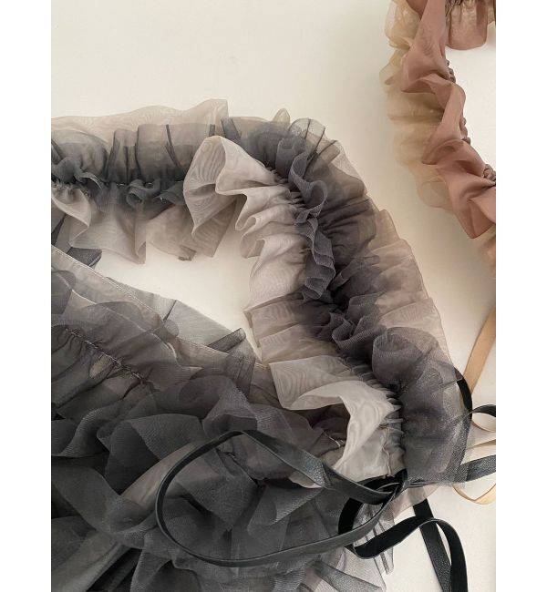 LAGUNAMOON「チュールフリルBAG」|ハンドバッグ|