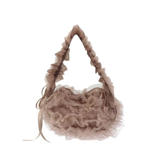 LAGUNAMOON「チュールフリルBAG」|ハンドバッグ|