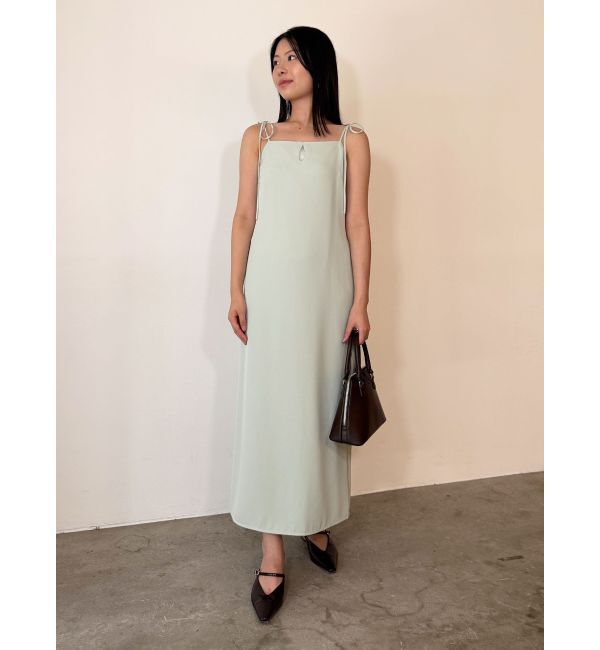LAGUNAMOON「ドロップディティールサテンキャミワンピース」|ワンピース|
