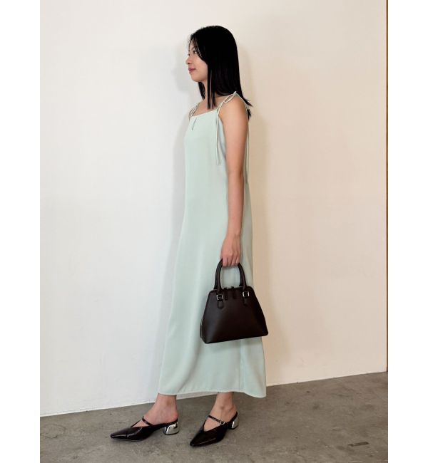 LAGUNAMOON「ドロップディティールサテンキャミワンピース」|ワンピース|