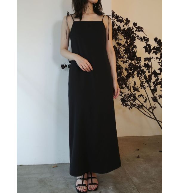 LAGUNAMOON「ドロップディティールサテンキャミワンピース」|ワンピース|