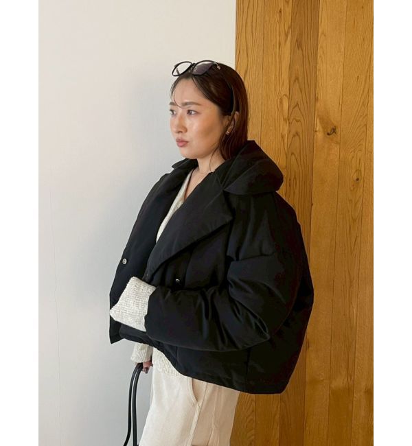 LAGUNAMOON「ダブルショートアライドダウン」|ダウン|ブラック
