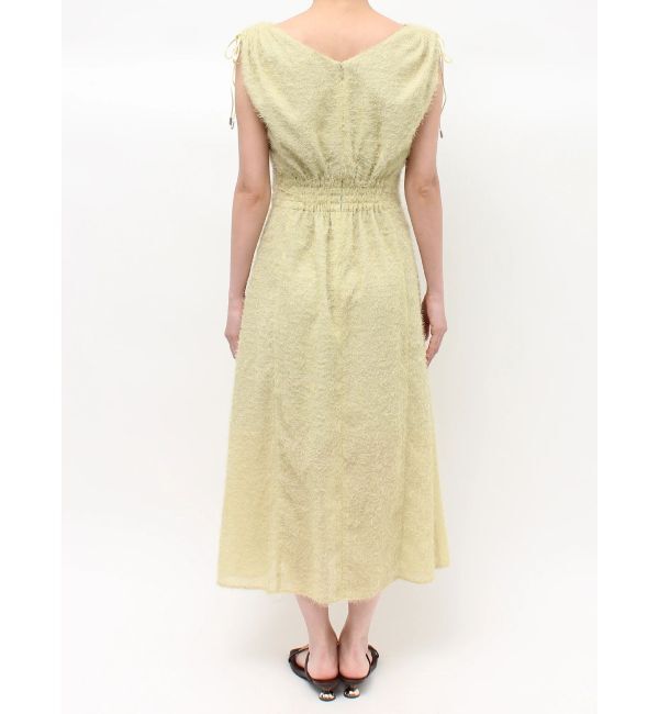 LAGUNAMOON「カットジャガードウエストリボンワンピース」|ワンピース|