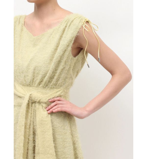 LAGUNAMOON「カットジャガードウエストリボンワンピース」|ワンピース|