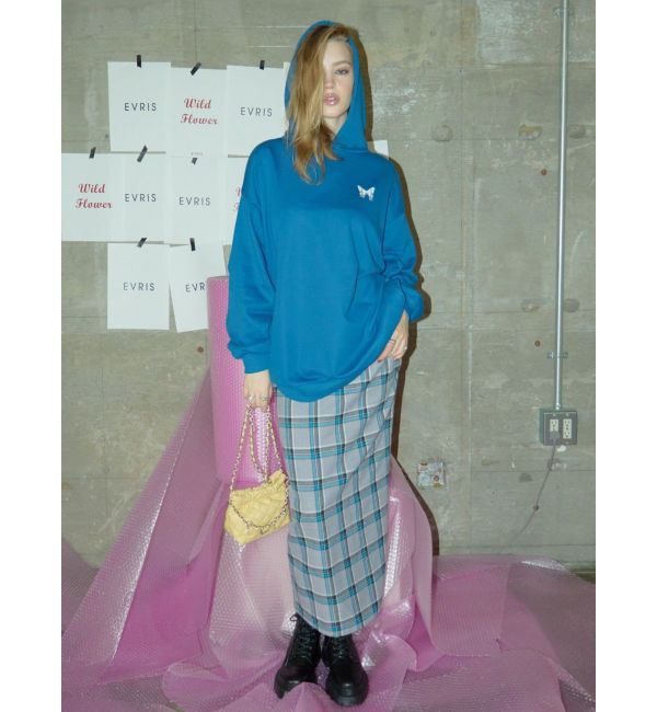 EVRIS「バタフライグラフィックオーバーサイズフーディー」|パーカー|