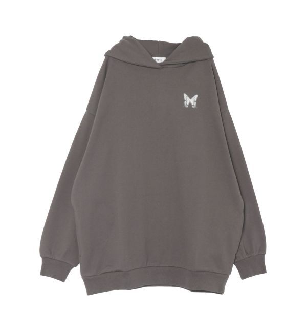 EVRIS「バタフライグラフィックオーバーサイズフーディー」|パーカー|