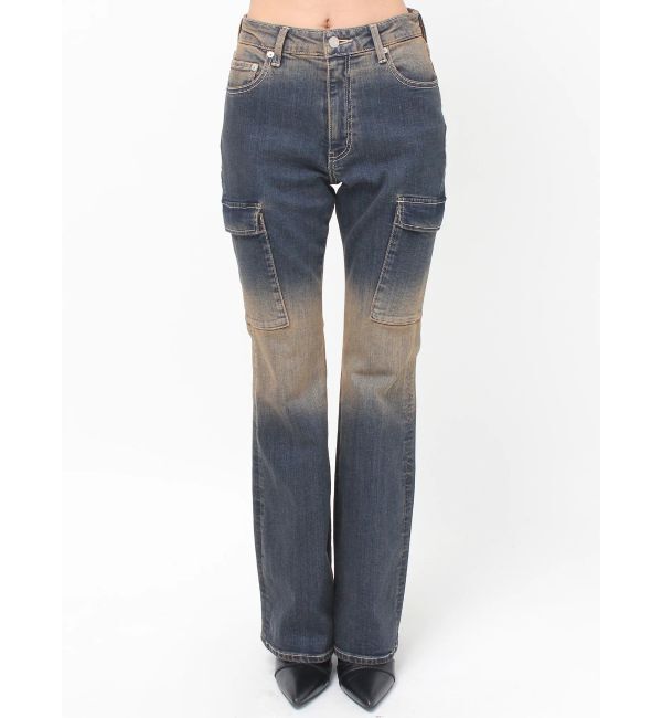 EVRIS「グラデーションフレアデニムパンツ【セットアップ着用可能】」|デニム|