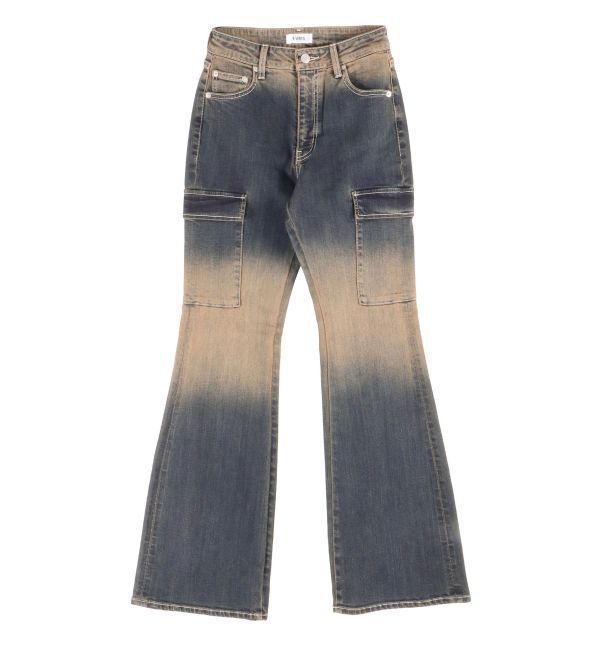 EVRIS「グラデーションフレアデニムパンツ【セットアップ着用可能】」|デニム|