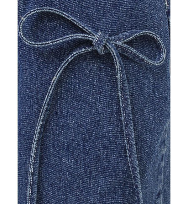 jouetie「ワイドリボンハーフパンツ」|デニム|