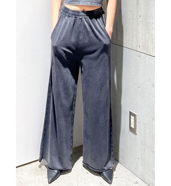 GYDA「ブリーチワイドパンツ」|その他|ブラック