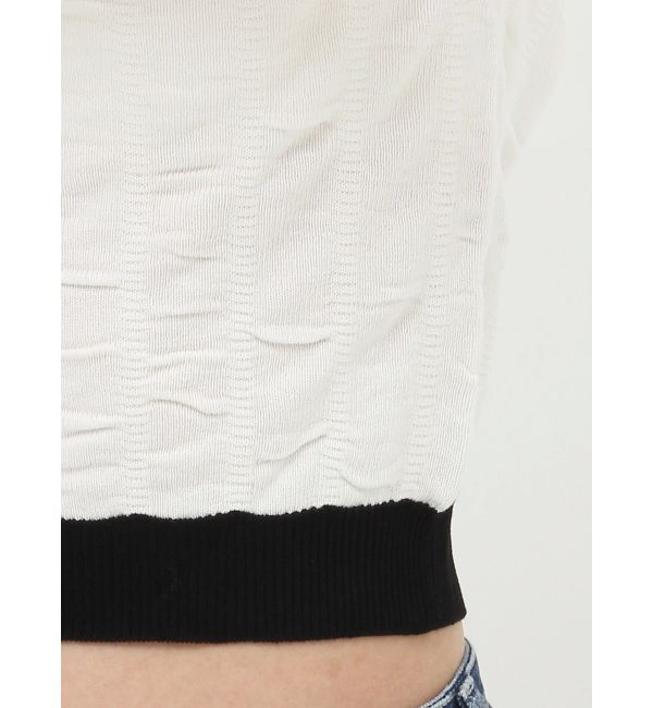 GYDA「SCRUMMYエンボーワッフルニットトップス」|ニット・セーター|