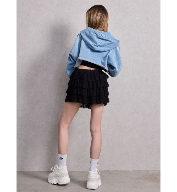 GYDA「Mix material コルセットデザイントップス」|Tシャツ・カットソー|