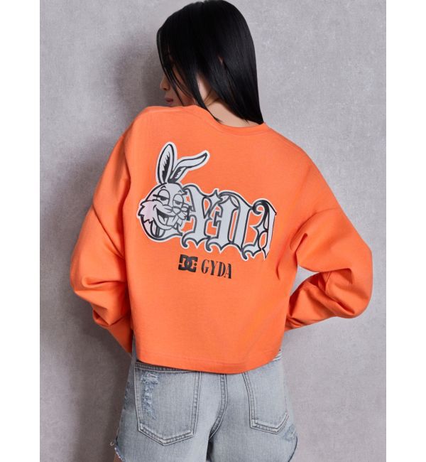 GYDA「GYDA&times;DC G BUNNYショートロンT」|Tシャツ・カットソー|オレンジ