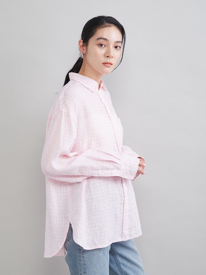 Mila Owen「ポケット付きフレンチリネンシャツ」|シャツ・ブラウス|