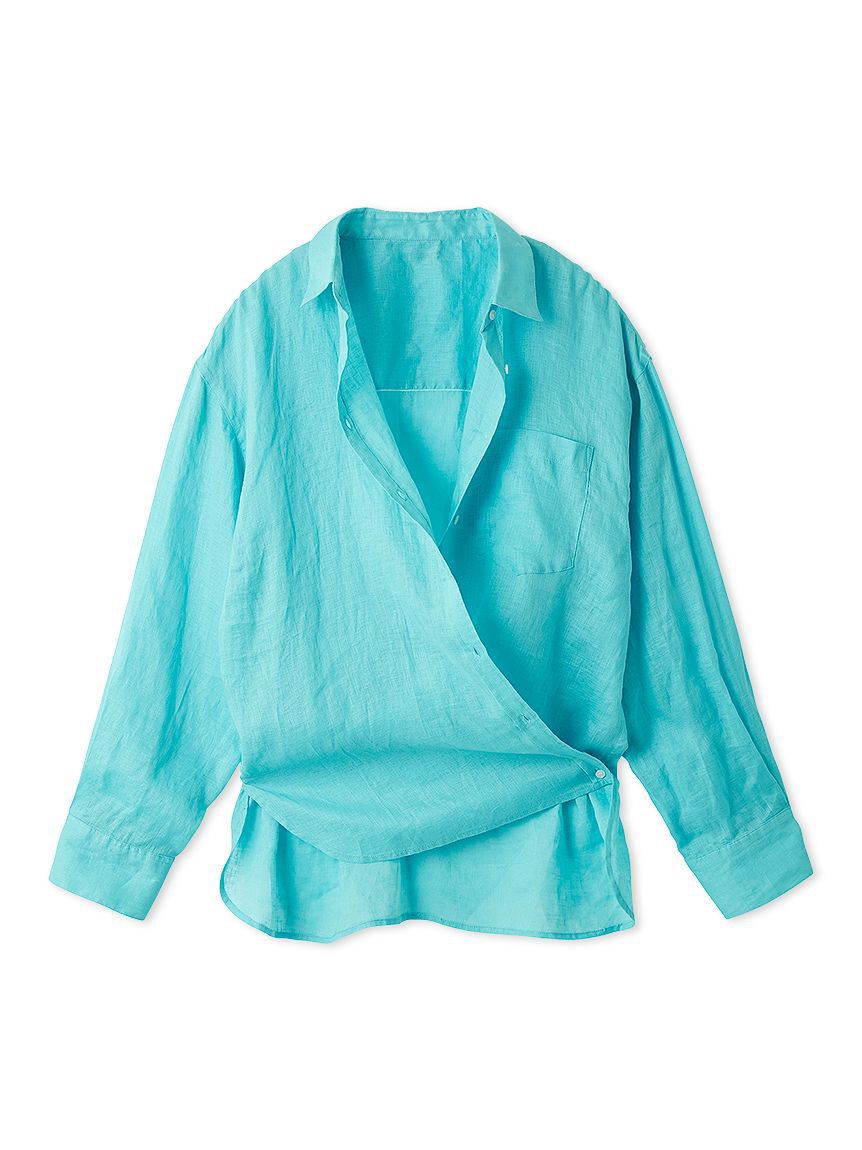 Mila Owen「ポケット付きフレンチリネンシャツ」|シャツ・ブラウス|