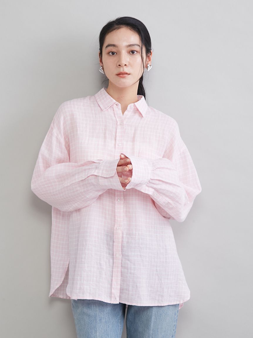 Mila Owen「ポケット付きフレンチリネンシャツ」|シャツ・ブラウス|LPNK