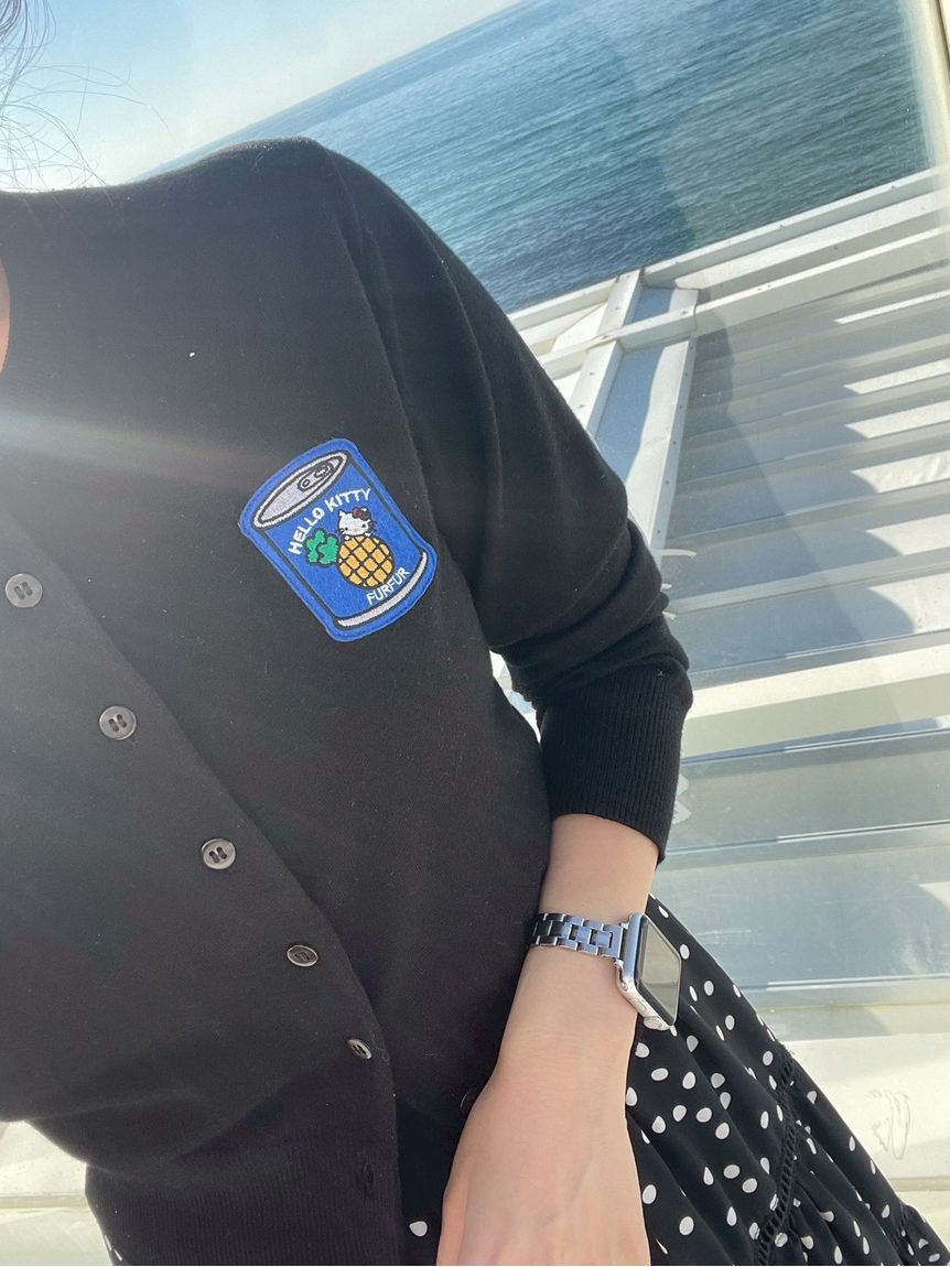 FURFUR「HELLO KITTYワッペンカーディガン」|カーディガン|
