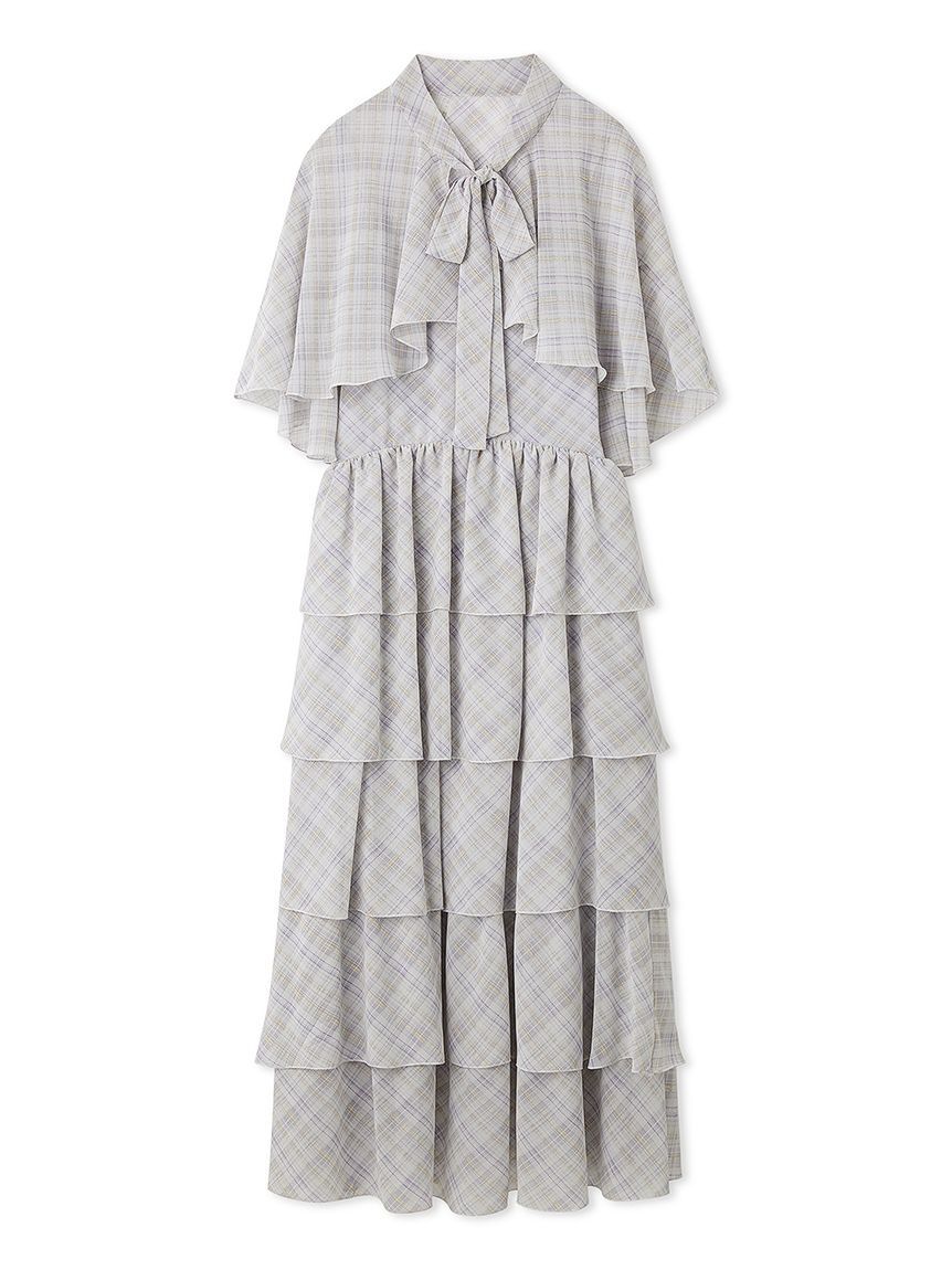 FURFUR「ケープセットティアードドレス」|ドレス|