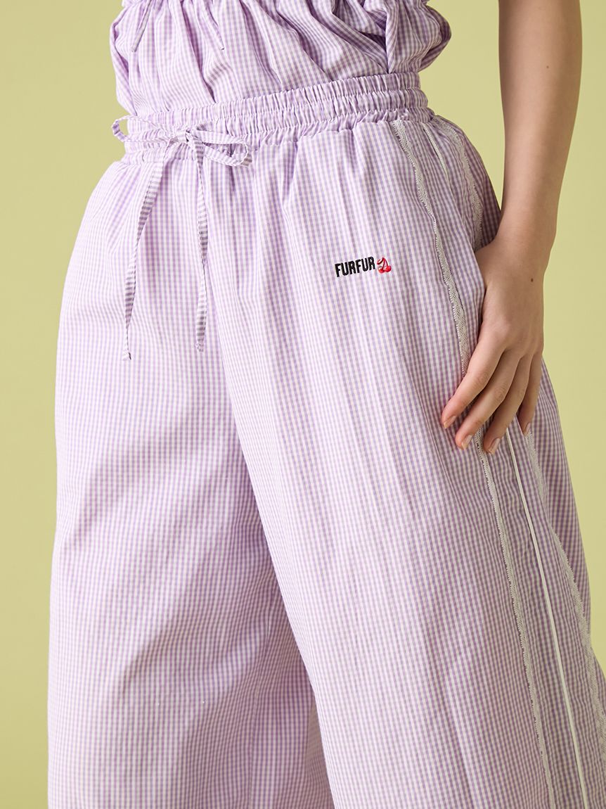 FURFUR「【WEB・一部店舗限定カラー】ギンガムチェックパジャマパンツ」|チノ|