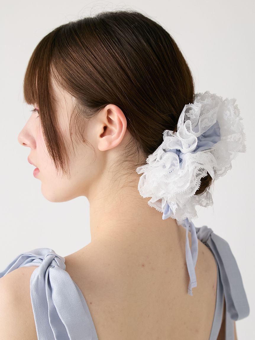 FURFUR「【限定カラー】レースコンビバレリーナシュシュ」|ヘアバンド|