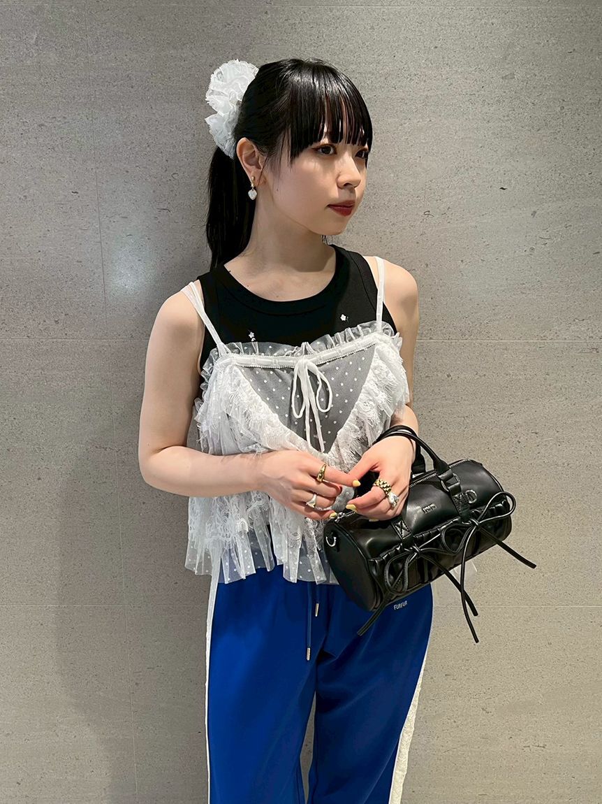 FURFUR「【限定カラー】レースコンビバレリーナシュシュ」|ヘアバンド|