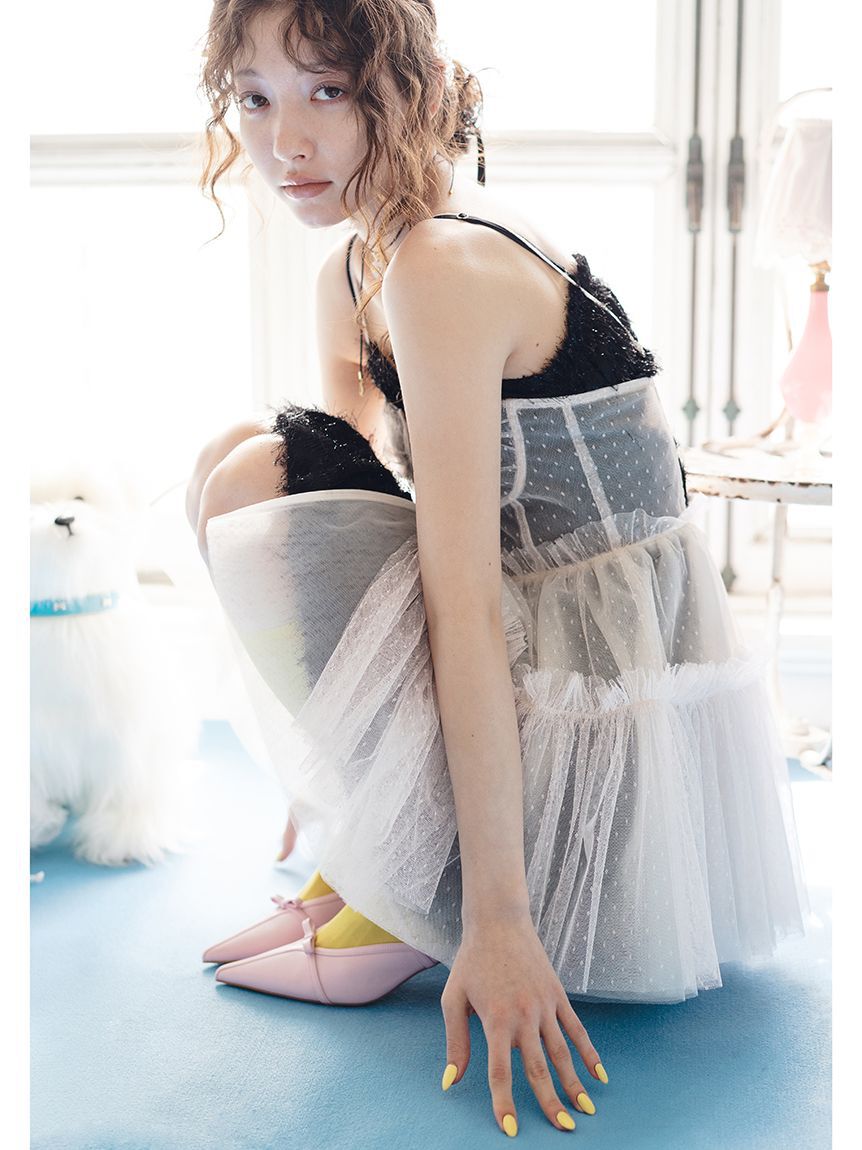 FURFUR「【限定カラー】レースコンビバレリーナシュシュ」|ヘアバンド|